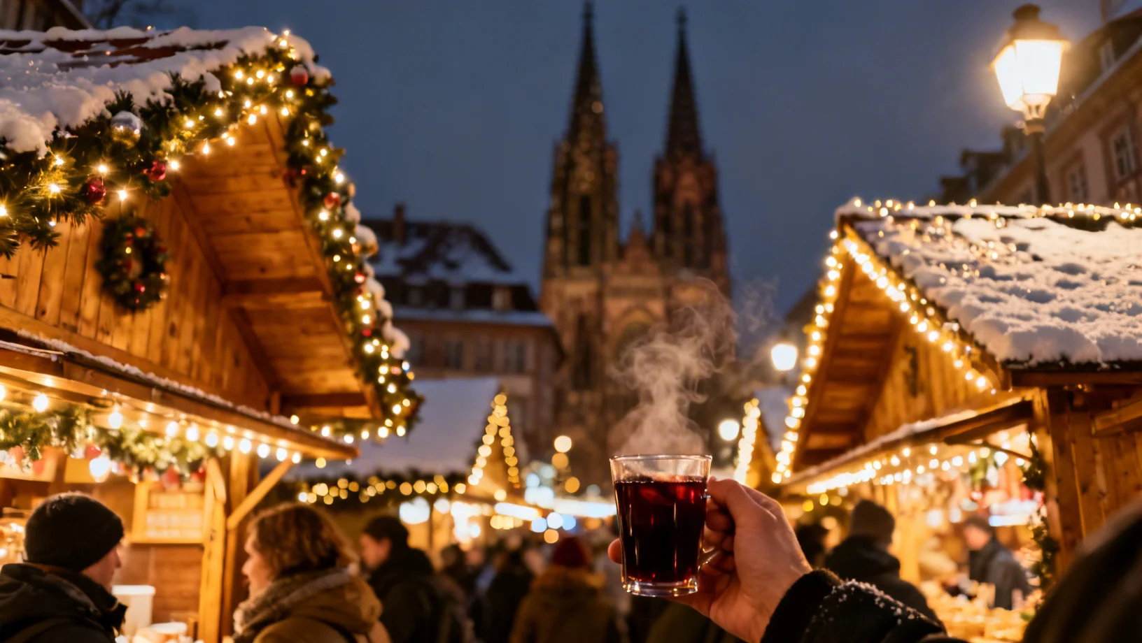 Marché de Noël traditionnel européen
